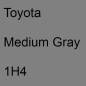 Preview: Toyota, Medium Gray, 1H4.